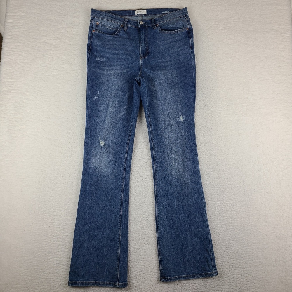 Nicole Miller Jeans Womens 10 Blue SOHO High Rise Boot Cut Medium Wash Denim
